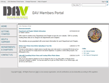Tablet Screenshot of davmembersportal.org